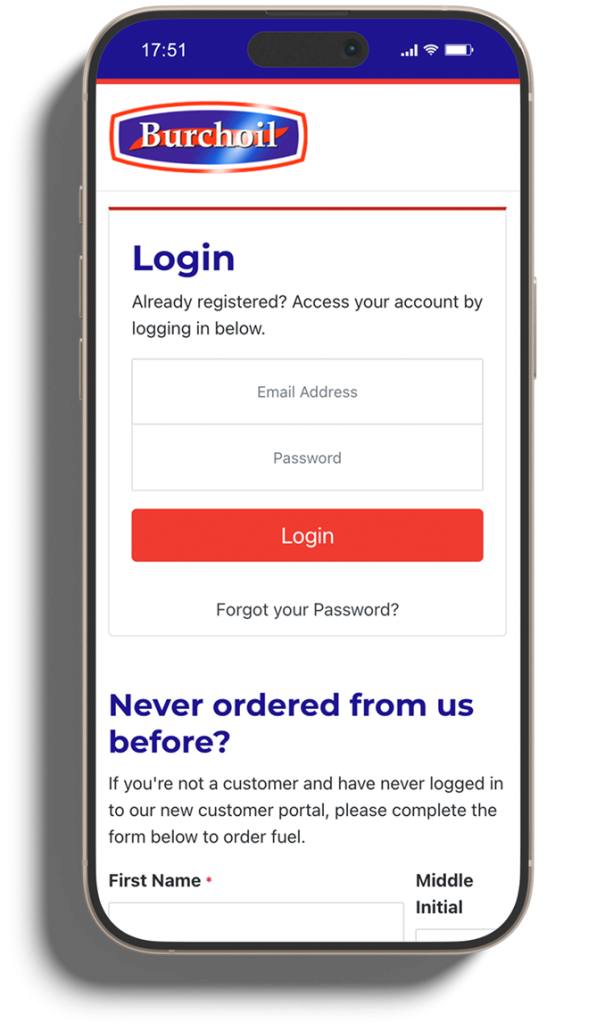 phone with Burch app